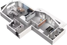 3 pokoje, mieszkanie 65,50 m², piętro 3, oferta nr A16, Apartamenty Tabelowa, Łódź, Górna, ul. Tabelowa 27