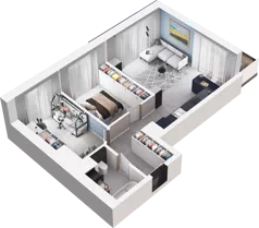3 pokoje, mieszkanie 57,20 m², piętro 1, oferta nr A8, Apartamenty Tabelowa, Łódź, Górna, ul. Tabelowa 27