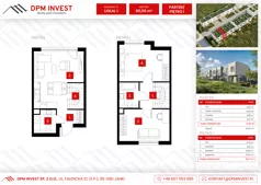 Dom 65,06 m², oferta nr M.13/1, Osiedle Zakątek Nadrzeczna, Wólka Kosowska, ul. Nadrzeczna