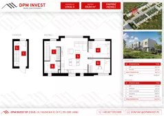 Dom 64,04 m², oferta nr M.14/2, Osiedle Zakątek Nadrzeczna, Wólka Kosowska, ul. Nadrzeczna