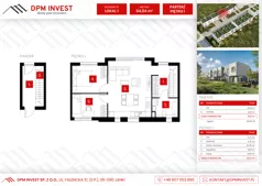 Dom 64,04 m², oferta nr M.15/1, Osiedle Zakątek Nadrzeczna, Wólka Kosowska, ul. Nadrzeczna