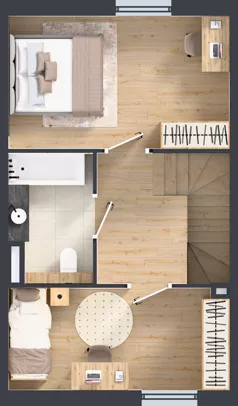 Dom 73,00 m², oferta nr B2 lok.2, Przyjazne Janczewice, Janczewice, ul. Pszenna 9