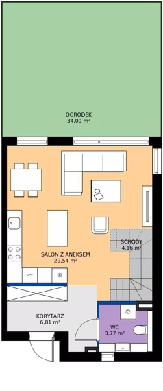 Dom 88,00 m², oferta nr B15 lok.2, Przyjazne Janczewice, Janczewice, ul. Pszenna 9