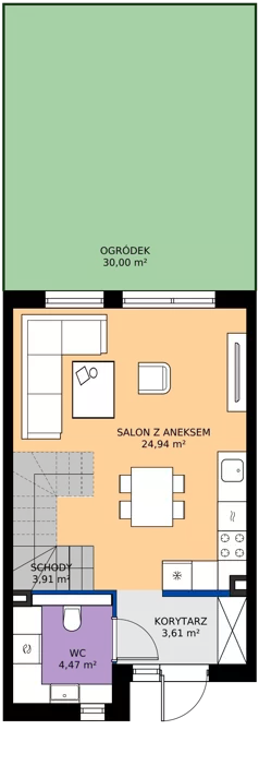 Dom 73,00 m², oferta nr B16 lok.1, Przyjazne Janczewice, Janczewice, ul. Pszenna 9