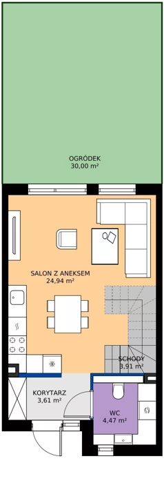 Dom 73,00 m², oferta nr B7 lok.2, Przyjazne Janczewice, Janczewice, ul. Pszenna 9