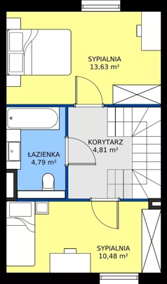 Dom 73,00 m², oferta nr B2 lok.2, Przyjazne Janczewice, Janczewice, ul. Pszenna 9