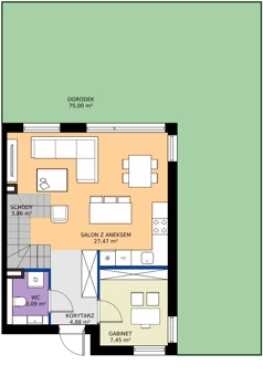 Dom 94,00 m², oferta nr B6 lok.2, Przyjazne Janczewice, Janczewice, ul. Pszenna 9