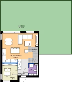 Dom 94,00 m², oferta nr B15 lok.1, Przyjazne Janczewice, Janczewice, ul. Pszenna 9