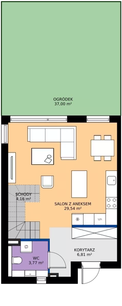 Dom 88,00 m², oferta nr B11 lok.1, Przyjazne Janczewice, Janczewice, ul. Pszenna 9