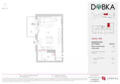 1 pokój, mieszkanie 36,56 m², piętro 2, oferta nr B33, Dobka, Warszawa, Białołęka, Brzeziny, ul. Dobka z Oleśnicy 25