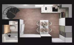 1 pokój, mieszkanie 37,08 m², piętro 1, oferta nr E1_17, Dobka, Warszawa, Białołęka, Brzeziny, ul. Dobka z Oleśnicy 25