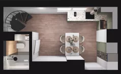 1 pokój, mieszkanie 37,08 m², piętro 1, oferta nr E1_17, Dobka, Warszawa, Białołęka, Brzeziny, ul. Dobka z Oleśnicy 25