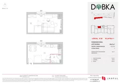 1 pokój, mieszkanie 39,61 m², piętro 1, oferta nr E1_18, Dobka, Warszawa, Białołęka, Brzeziny, ul. Dobka z Oleśnicy 25