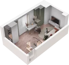 1 pokój, mieszkanie 39,61 m², piętro 1, oferta nr E1_18, Dobka, Warszawa, Białołęka, Brzeziny, ul. Dobka z Oleśnicy 25