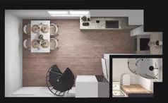 1 pokój, mieszkanie 39,61 m², piętro 1, oferta nr E1_18, Dobka, Warszawa, Białołęka, Brzeziny, ul. Dobka z Oleśnicy 25