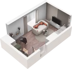 1 pokój, mieszkanie 38,97 m², parter, oferta nr E2_37, Dobka, Warszawa, Białołęka, Brzeziny, ul. Dobka z Oleśnicy 25