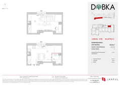 1 pokój, mieszkanie 36,66 m², parter, oferta nr E2_38, Dobka, Warszawa, Białołęka, Brzeziny, ul. Dobka z Oleśnicy 25