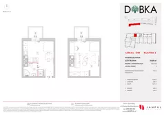 1 pokój, mieszkanie 34,89 m², piętro 1, oferta nr E2_48, Dobka, Warszawa, Białołęka, Brzeziny, ul. Dobka z Oleśnicy 25