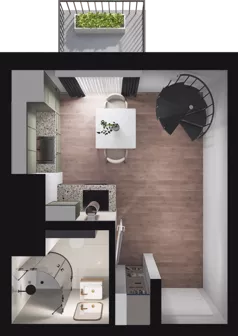 1 pokój, mieszkanie 34,89 m², piętro 1, oferta nr E2_48, Dobka, Warszawa, Białołęka, Brzeziny, ul. Dobka z Oleśnicy 25