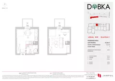 1 pokój, mieszkanie 35,66 m², piętro 1, oferta nr E2_49, Dobka, Warszawa, Białołęka, Brzeziny, ul. Dobka z Oleśnicy 25