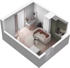 1 pokój, mieszkanie 35,66 m², piętro 1, oferta nr E2_49, Dobka, Warszawa, Białołęka, Brzeziny, ul. Dobka z Oleśnicy 25