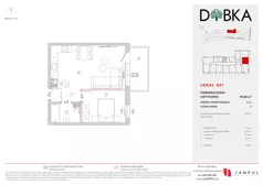 2 pokoje, mieszkanie 39,68 m², piętro 2, oferta nr B31, Dobka, Warszawa, Białołęka, Brzeziny, ul. Dobka z Oleśnicy 25