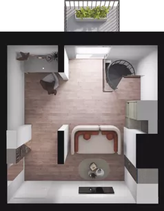 2 pokoje, mieszkanie 39,07 m², piętro 1, oferta nr C18, Dobka, Warszawa, Białołęka, Brzeziny, ul. Dobka z Oleśnicy 25
