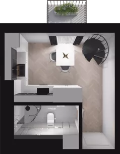 2 pokoje, mieszkanie 37,20 m², piętro 1, oferta nr C19, Dobka, Warszawa, Białołęka, Brzeziny, ul. Dobka z Oleśnicy 25