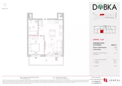 2 pokoje, mieszkanie 38,90 m², piętro 2, oferta nr C23, Dobka, Warszawa, Białołęka, Brzeziny, ul. Dobka z Oleśnicy 25