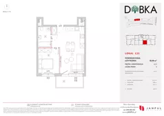 2 pokoje, mieszkanie 38,90 m², piętro 2, oferta nr C25, Dobka, Warszawa, Białołęka, Brzeziny, ul. Dobka z Oleśnicy 25