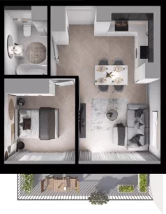 2 pokoje, mieszkanie 38,90 m², piętro 2, oferta nr D19, Dobka, Warszawa, Białołęka, Brzeziny, ul. Dobka z Oleśnicy 25