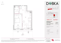 2 pokoje, mieszkanie 47,50 m², parter, oferta nr E1_03, Dobka, Warszawa, Białołęka, Brzeziny, ul. Dobka z Oleśnicy 25