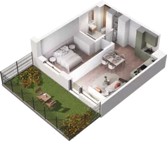 2 pokoje, mieszkanie 39,68 m², piętro 2, oferta nr B31, Dobka, Warszawa, Białołęka, Brzeziny, ul. Dobka z Oleśnicy 25