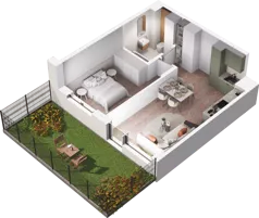 2 pokoje, mieszkanie 39,68 m², piętro 2, oferta nr B31, Dobka, Warszawa, Białołęka, Brzeziny, ul. Dobka z Oleśnicy 25
