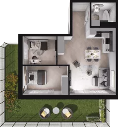 3 pokoje, mieszkanie 51,81 m², piętro 1, oferta nr A17, Dobka, Warszawa, Białołęka, Brzeziny, ul. Dobka z Oleśnicy 25