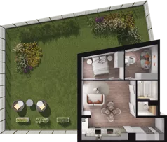 3 pokoje, mieszkanie 53,23 m², piętro 1, oferta nr A21, Dobka, Warszawa, Białołęka, Brzeziny, ul. Dobka z Oleśnicy 25