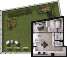 3 pokoje, mieszkanie 53,23 m², piętro 1, oferta nr A21, Dobka, Warszawa, Białołęka, Brzeziny, ul. Dobka z Oleśnicy 25
