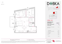 3 pokoje, mieszkanie 53,23 m², piętro 2, oferta nr A31, Dobka, Warszawa, Białołęka, Brzeziny, ul. Dobka z Oleśnicy 25