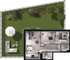 3 pokoje, mieszkanie 57,59 m², piętro 1, oferta nr B13, Dobka, Warszawa, Białołęka, Brzeziny, ul. Dobka z Oleśnicy 25
