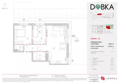 3 pokoje, mieszkanie 56,95 m², parter, oferta nr C07, Dobka, Warszawa, Białołęka, Brzeziny, ul. Dobka z Oleśnicy 25