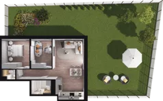 3 pokoje, mieszkanie 56,95 m², parter, oferta nr C07, Dobka, Warszawa, Białołęka, Brzeziny, ul. Dobka z Oleśnicy 25