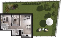 3 pokoje, mieszkanie 56,95 m², parter, oferta nr C07, Dobka, Warszawa, Białołęka, Brzeziny, ul. Dobka z Oleśnicy 25