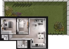 3 pokoje, mieszkanie 55,11 m², parter, oferta nr D06, Dobka, Warszawa, Białołęka, Brzeziny, ul. Dobka z Oleśnicy 25