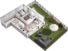 3 pokoje, mieszkanie 51,81 m², piętro 1, oferta nr A17, Dobka, Warszawa, Białołęka, Brzeziny, ul. Dobka z Oleśnicy 25