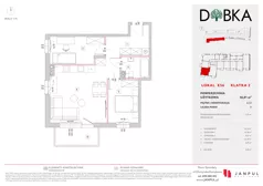 3 pokoje, mieszkanie 56,81 m², piętro 2, oferta nr E2_56, Dobka, Warszawa, Białołęka, Brzeziny, ul. Dobka z Oleśnicy 25