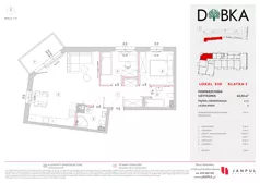 3 pokoje, mieszkanie 62,53 m², piętro 2, oferta nr E2_58, Dobka, Warszawa, Białołęka, Brzeziny, ul. Dobka z Oleśnicy 25