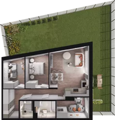 4 pokoje, mieszkanie 66,36 m², parter, oferta nr A07, Dobka, Warszawa, Białołęka, Brzeziny, ul. Dobka z Oleśnicy 25