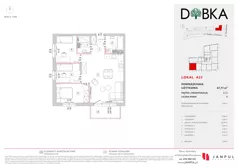 4 pokoje, mieszkanie 67,11 m², piętro 2, oferta nr A23, Dobka, Warszawa, Białołęka, Brzeziny, ul. Dobka z Oleśnicy 25