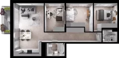 4 pokoje, mieszkanie 68,66 m², piętro 1, oferta nr D08, Dobka, Warszawa, Białołęka, Brzeziny, ul. Dobka z Oleśnicy 25