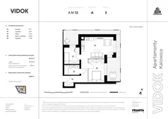 3 pokoje, mieszkanie 60,90 m², piętro 2, oferta nr A.M.12, VIDOK Apartamenty, Katowice, Śródmieście, ul. Kozielska